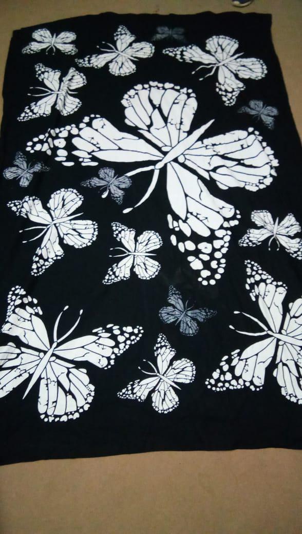 Butterfly Wall Hanging Handmade Cotton Tapestry 84" x 54" inch - Image 2