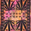Hemp 4 Leaf Wall Hanging Handmade Cotton Tapestry 84"x54" inch VTrendz