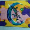 Fairy on Moon Wall Hanging Handmade Cotton Tapestry 84"x54" inch VTrendz