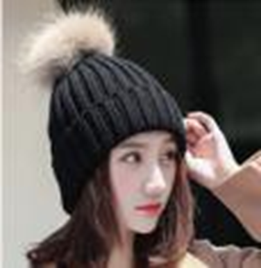 CableKnit Beanie with PomPom & Sherpa Lining