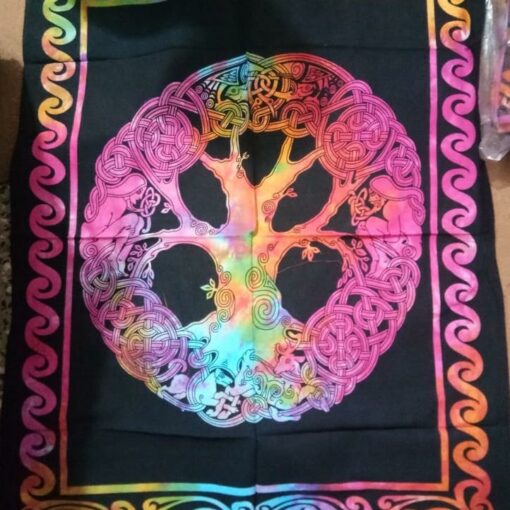 Celtic TOL Tiedye Poster Wall Hanging Handmade Cotton Tapestry 40"x30" inch