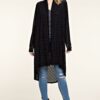 Rhinestone Bling Long Black Cardigan by Vocal VTrendz