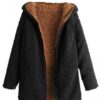 Teddy Coat Reversible Extremely Soft Faux Fur with Hoodie VTrendz