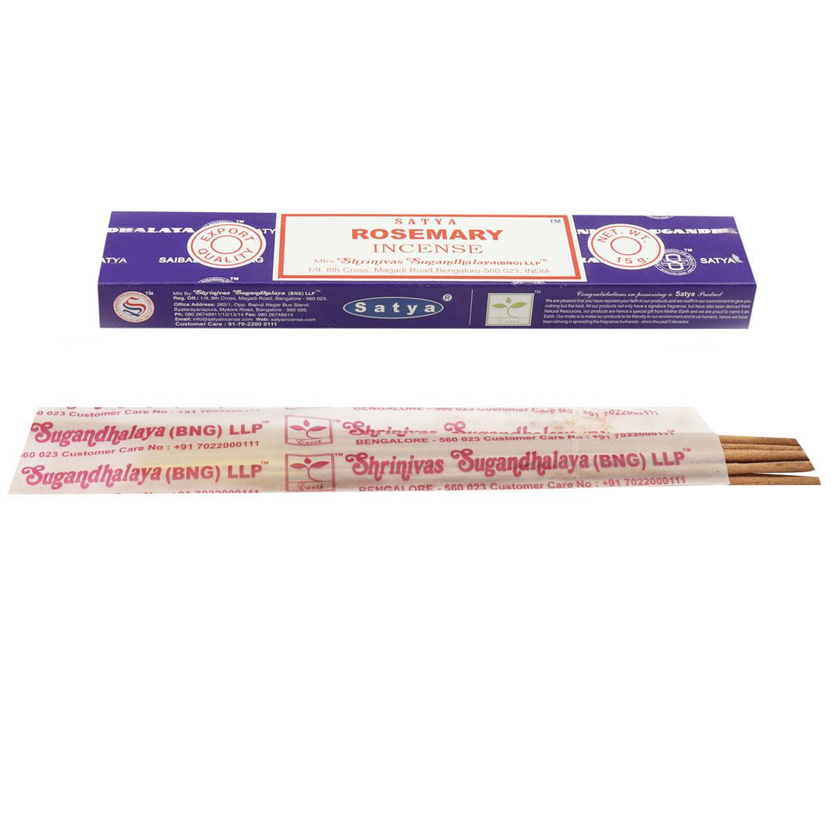Satya Rosemary Incense Sticks for Mental Clarity and Energy Cleansing - Image 2