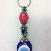 Keychain with Evil Eye For Protection and Goodluck Pink ball VTrendz