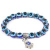 Evil Eye Blue Bracelet with Hamsa Hand Charm for Protection, Handmade VTrendz