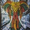 Elephant in Forest Wall Hanging Handmade Cotton Tapestry 84"x54" inch VTrendz