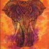 Elephant Tiedye Wall Hanging Handmade Cotton Tapestry 84"x54" inch VTrendz