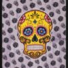 Sugar Skull with Rose Wall Hanging Handmade Cotton Tapestry 84"x54" inch VTrendz
