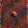 Yin Yang Spiral Wall Hanging Handmade Cotton Tapestry 84" x 54" inch