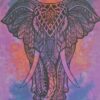 Elephant Tiedye Wall Hanging Handmade Cotton Tapestry 84"x54" inch VTrendz