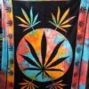 Hemp Big Leaf Wall Hanging Handmade Cotton Tapestry 84"x54" inch VTrendz