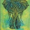 Elephant Tiedye Wall Hanging Handmade Cotton Tapestry 84"x54" inch VTrendz