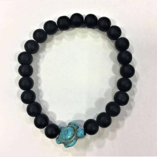 Black Agate & Turquoise Bracelets