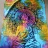 Buddha Poster Tapestry Wall Hanging Handmade Cotton Tapestry 40" x 30" inch VTrendz