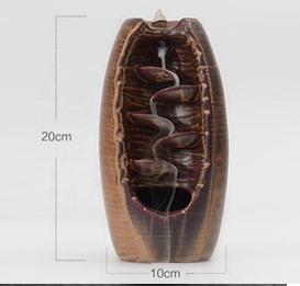 Waterfall Ceramic Backflow Incense Holder Waterfall Incense Burner, Reflux Burner, Handmade Ceramic, Home Decor for Meditation, Mini-Zen Experience - Image 3