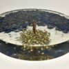 Orgone Coaster / Disc / Plate with Natural Stone Tree of Life Lapis Lazuli 3.5" inch diameter VTrendz