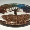 Orgone Coaster / Disc / Plate with 7-Chakra Natural Stone Tree of Life 3.5" inch diameter VTrendz
