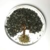 Orgone Coaster / Disc / Plate with Natural Stone Tree of Life Pyrite 3.5" inch diameter VTrendz