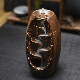 Waterfall Ceramic Backflow Incense Holder Waterfall Incense Burner, Reflux Burner, Handmade Ceramic, Home Decor for Meditation, Mini-Zen Experience - Image 2