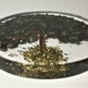 Orgone Coaster / Disc / Plate with Natural Stone Tree of Life Pyrite 3.5" inch diameter VTrendz