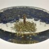 Orgone Coaster / Disc / Plate with Natural Stone Tree of Life Lapis Lazuli 3.5" inch diameter VTrendz