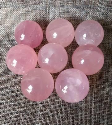 Rose Quartz Sphere Natural Stone For Healing Stone for Creativity, Intuition & Protection, Meditation Crystal Healing Grid Reiki Metaphysical Energy - Image 2