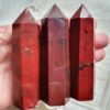 Red Jasper Obelisk Tower Jumbo Healing Wand Spirit Stone 8 Faceted Pointed Obelisk Tower Healing Reiki Wand Metaphysical Balance Energy Approx. 4 inches tall VTrendz