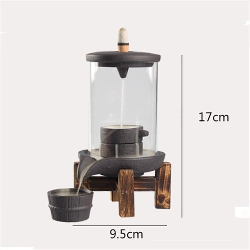 Stone Mill in Dome Ceramic Backflow Incense Holder Waterfall Incense Burner, Reflux Burner, Handmade Ceramic, Home Decor for Meditation, Mini-Zen Experience - Image 4