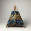 Orgonite Pyramid Mixed 7-Chakra Stones with Symbol 2.75 (L)* 2.75 (W)*3.25 (H) inch VTrendz