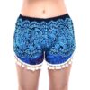 Shorts Rayon Printed with PomPom Comfortable Boho Hippie Bohemian Style shorts