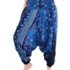 Thai Aladdin Harem Pants Jumpsuit Printed Pant with Elastic & Draw String Aladdin / Harem Pants, Boho Pants, Unisex, Yoga / meditation Bohemian Pants or Jumpsuit or Halter neck Dress 100 % Rayon VTrendz