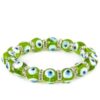 Evil Eye Bracelet for Protection, Green, Handmade VTrendz