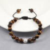 Tiger Eye with White Howlite Bracelets 100% Handmade. 8mm stone beads VTrendz