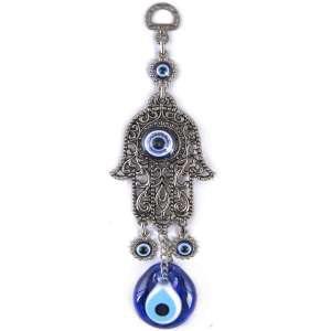8" Inch Circle & Hamsa Hand Hanging, Handmade