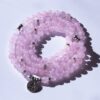 Rose Quartz 108 Mala 6 & 8mm Beads Natural Stone Bracelet Mala Prayer Beads OM Charm Meditation Necklace