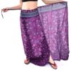 Feather Print Purple Sarong Cover-up/ Skirt VTrendz