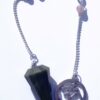 Black Tourmaline Chakra Beads 12 faceted Pendulum 3-in-1 pendulum, bracelet, pendant VTrendz