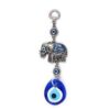 Elephant Evil Eye Hangings, Handmade, 7" Inch