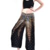 Open Leg Thai Palazzo Pant Feather Print Rayon Comfy & Trendy One Size Fits Most 100% Handmade VTrendz