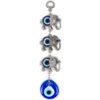 3 Elephant Evil Eye Hangings, Handmade, 8.6" Inch VTrendz