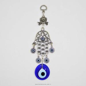 8" Inch Circle & Hamsa Hand Hanging, Handmade