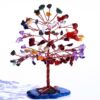7-Chakra Agate Slice base Gemstone Feng Shui Tree VTrendz