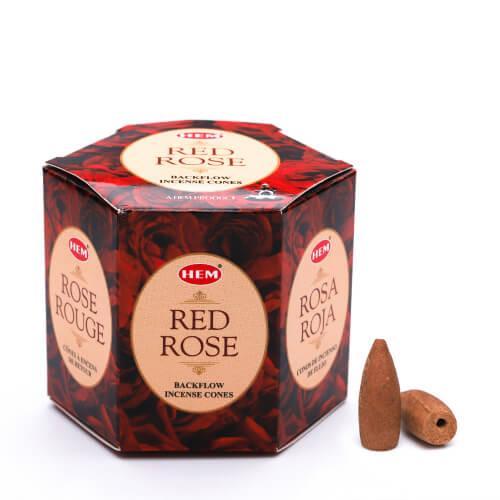 HEM Red Rose BACKFLOW Cones