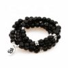 Black Tourmaline 108 Mala 6 & 8mm Beads Bracelet Mala Prayer Beads OM Charm Meditation Necklace VTrendz