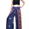 Open Leg Thai Palazzo Pant Flower Print Rayon Comfy & Trendy One Size Fits Most 100% Rayon VTrendz