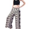 Open Leg Thai Palazzo Pant Elephant Print Rayon Comfy & Trendy One Size Fits Most 100% Rayon VTrendz