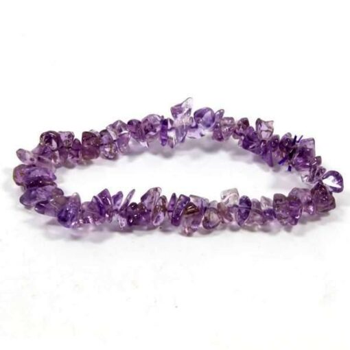 Amethyst Stone Chips Bracelet Natural Stones