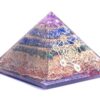 Orgonite Pyramid Layered 7-Chakra Stones with Om, Hexagram, or Hamsa Hand Symbols 3.5*3.5 inch base and 3 inch tall VTrendz