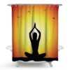 Meditation Yoga Pose Shower Curtain VTrendz